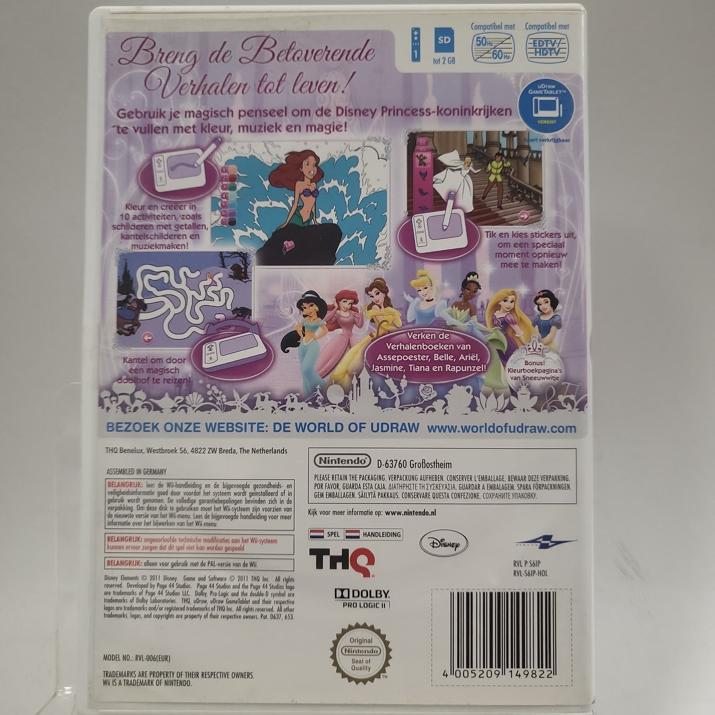 U draw Disney Princess Betoverende Verhalen Nintendo Wii