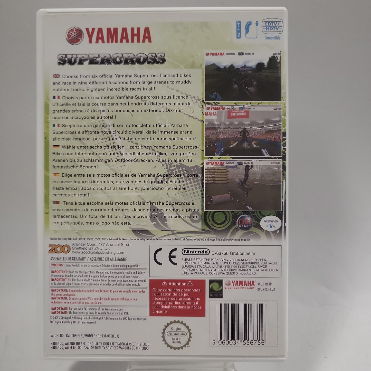 Yamaha Supercross (No Book) Nintendo Wii