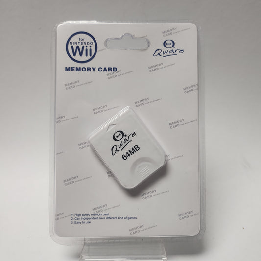 Qware 64mb Memorycard geseald Nintendo Wii