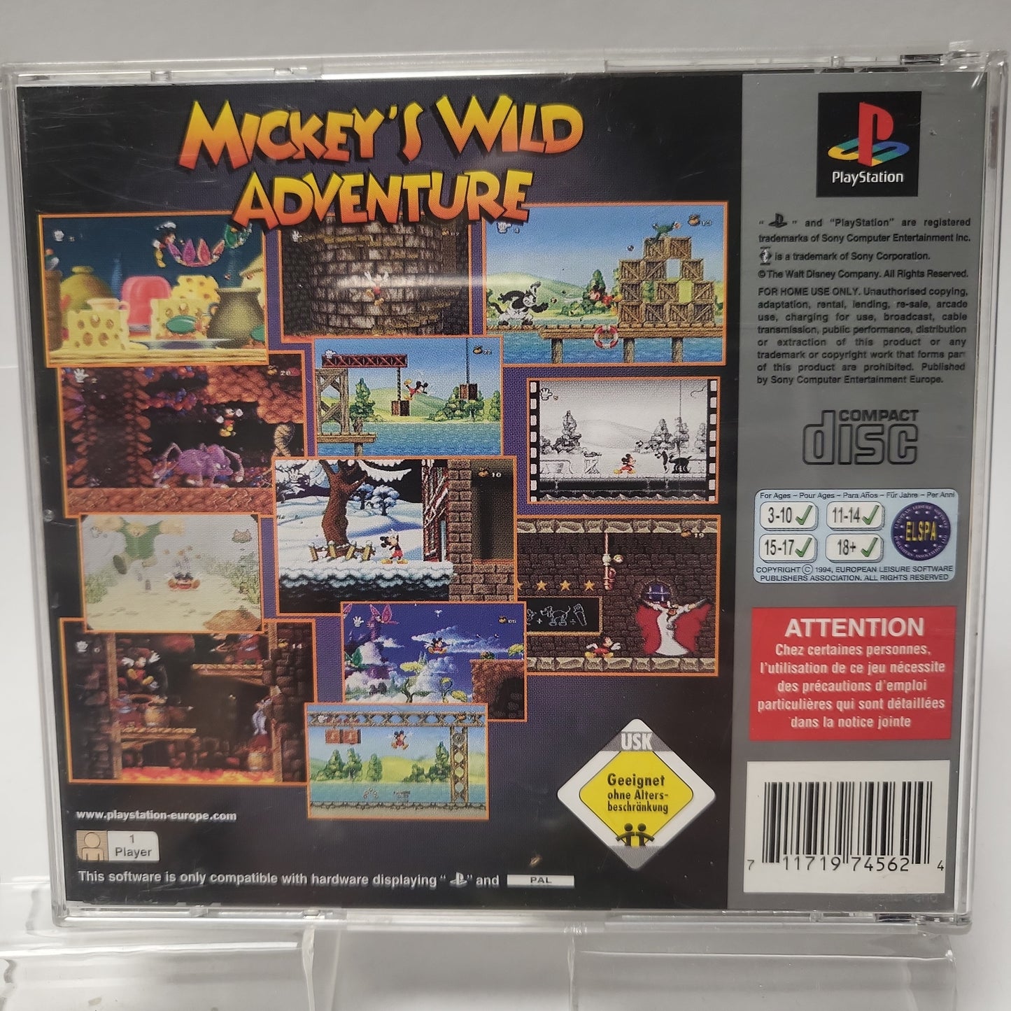 Mickey's Wild Adventures Platinum Edition Playstation 1