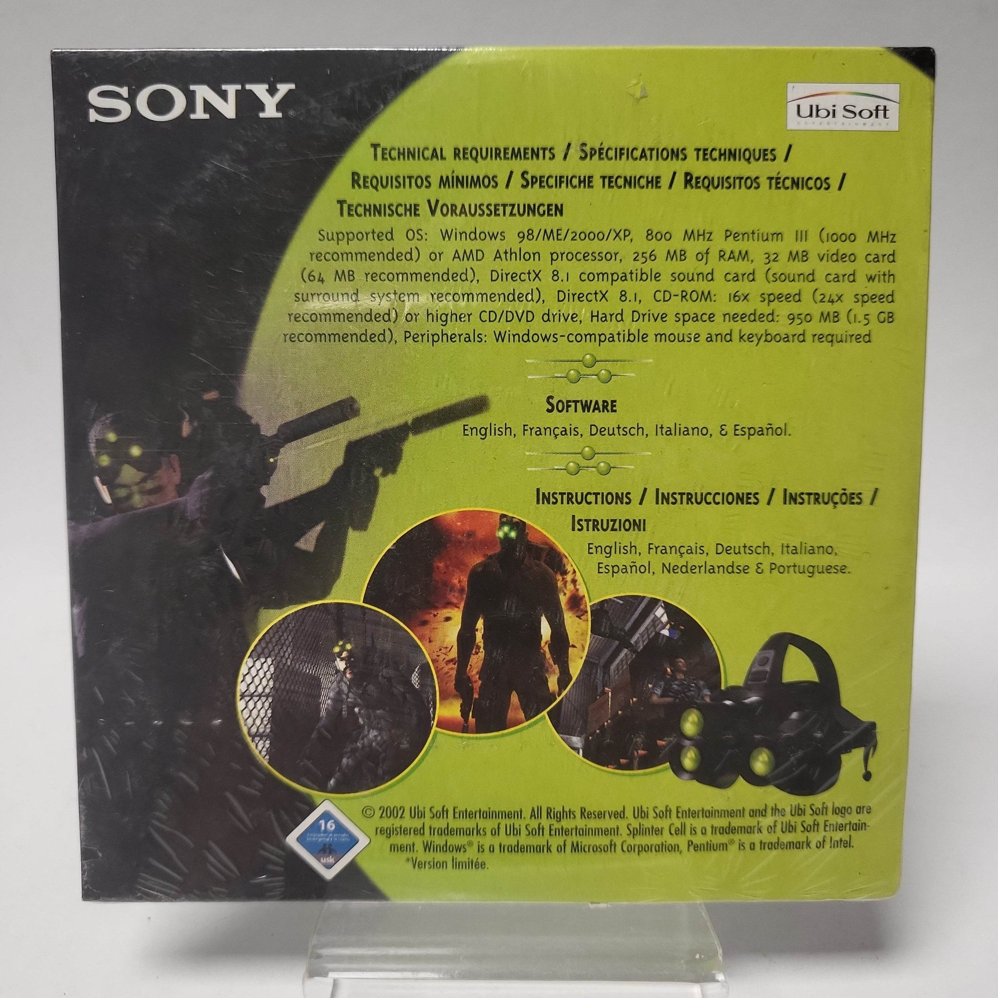 Tom Clancy's Splinter Cell Limited Edition geseald PC - Feniks Gameshop