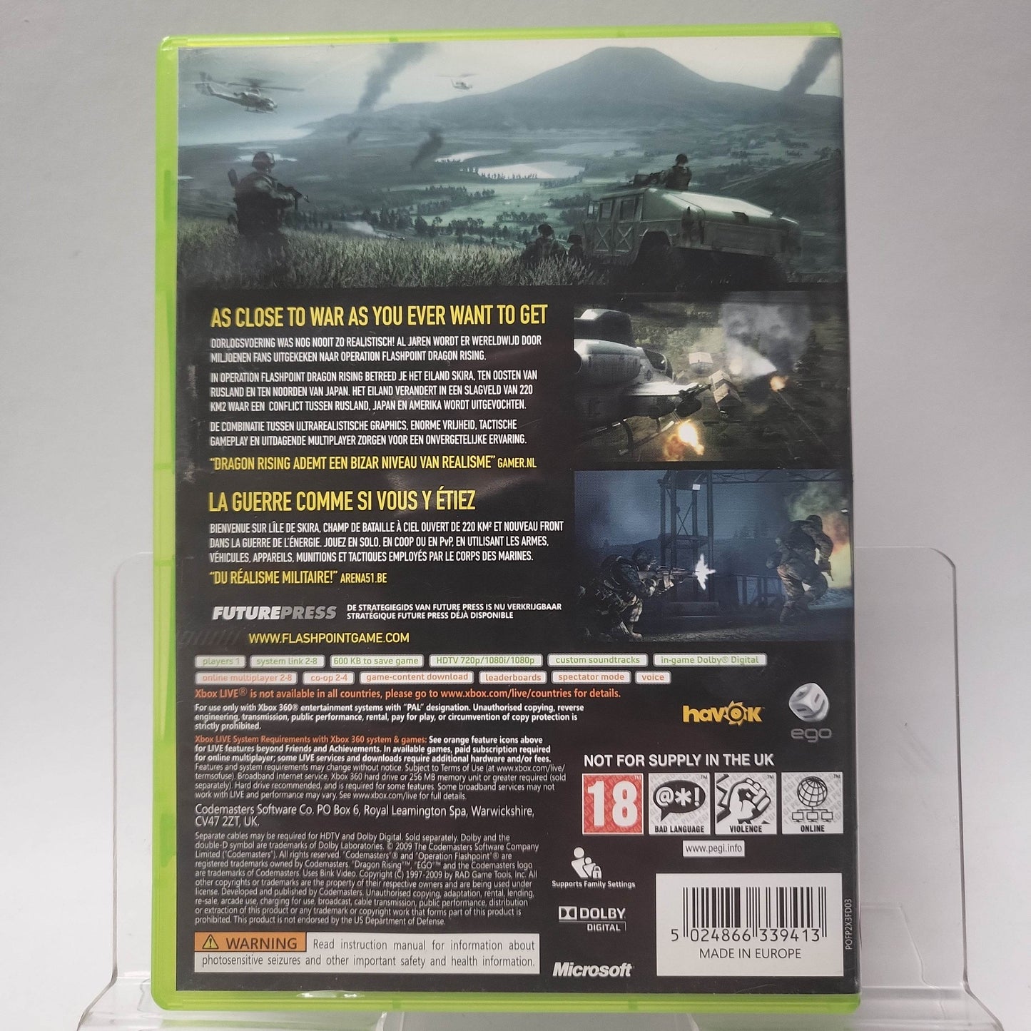 Operation Flashpoint Dragon Rising (No Book) Xbox 360 - Feniks Gameshop