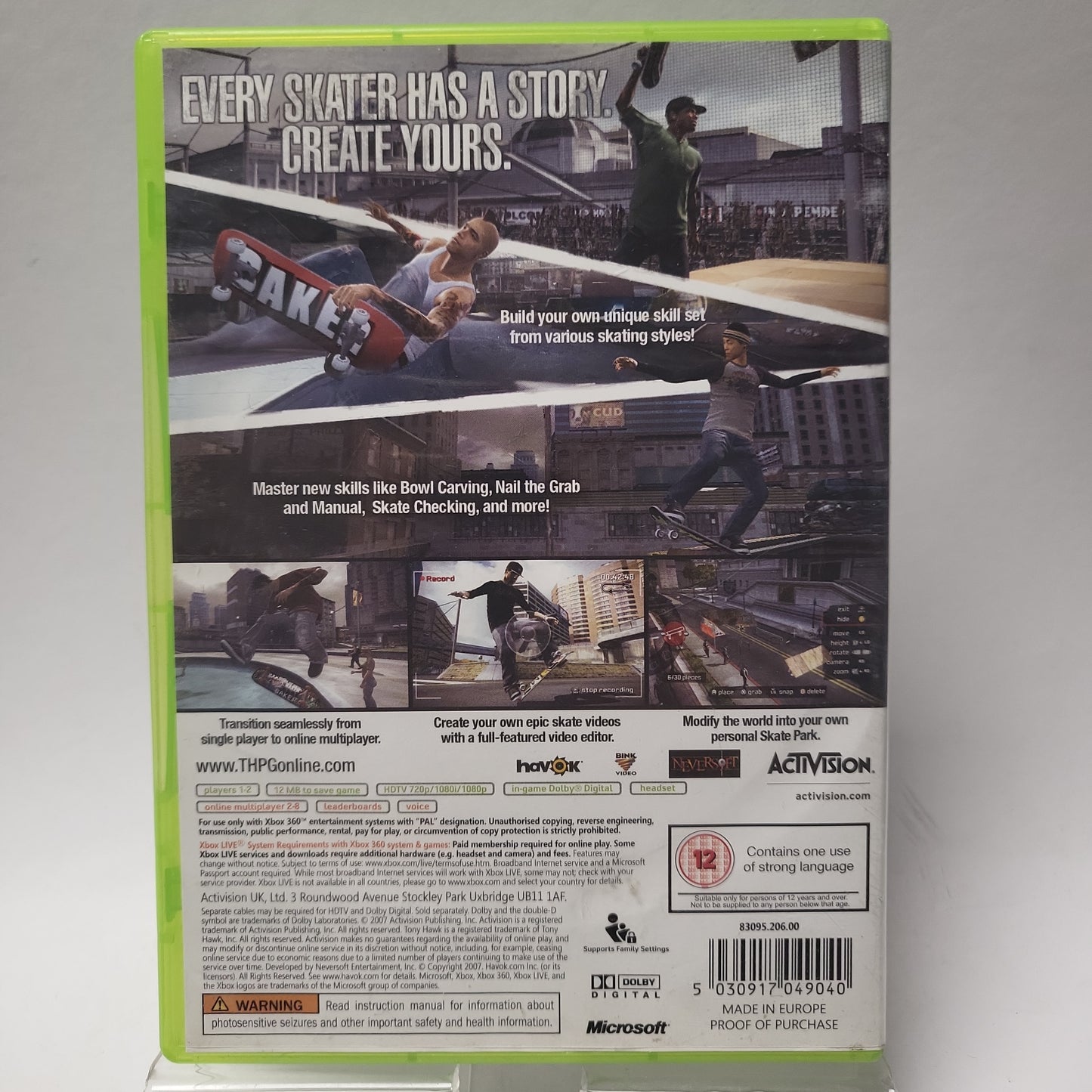 Tony Hawk's Proving Ground Xbox 360