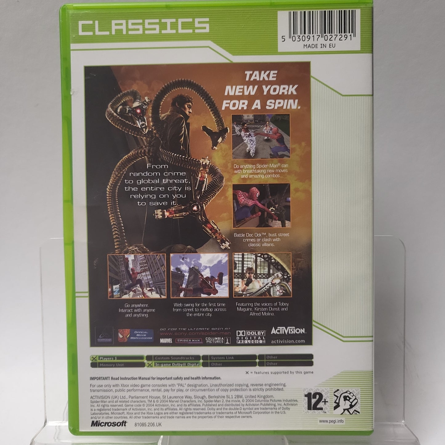 Spider-man 2 Classics Xbox Original