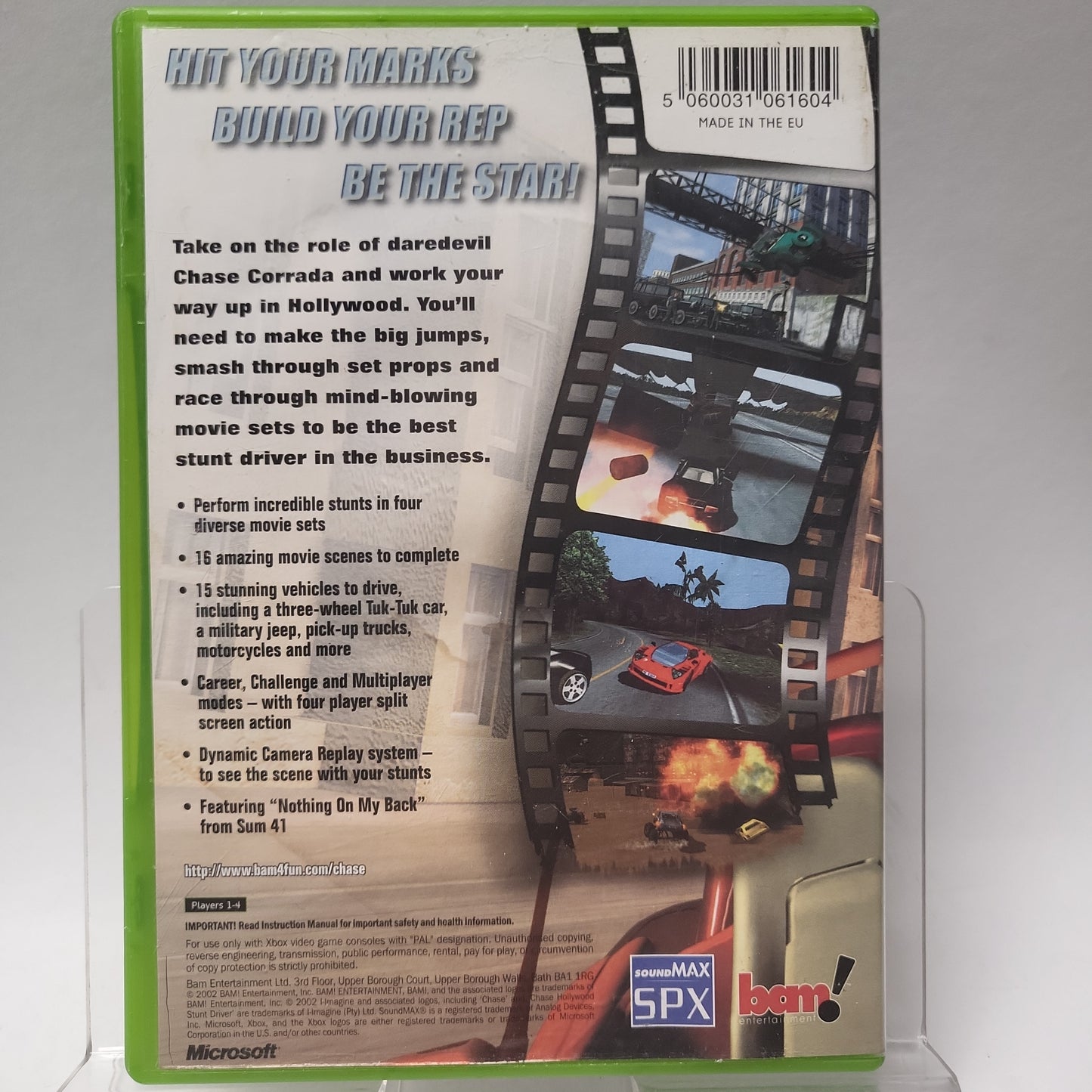 Chase Hollywood Stunt Driver Xbox Original