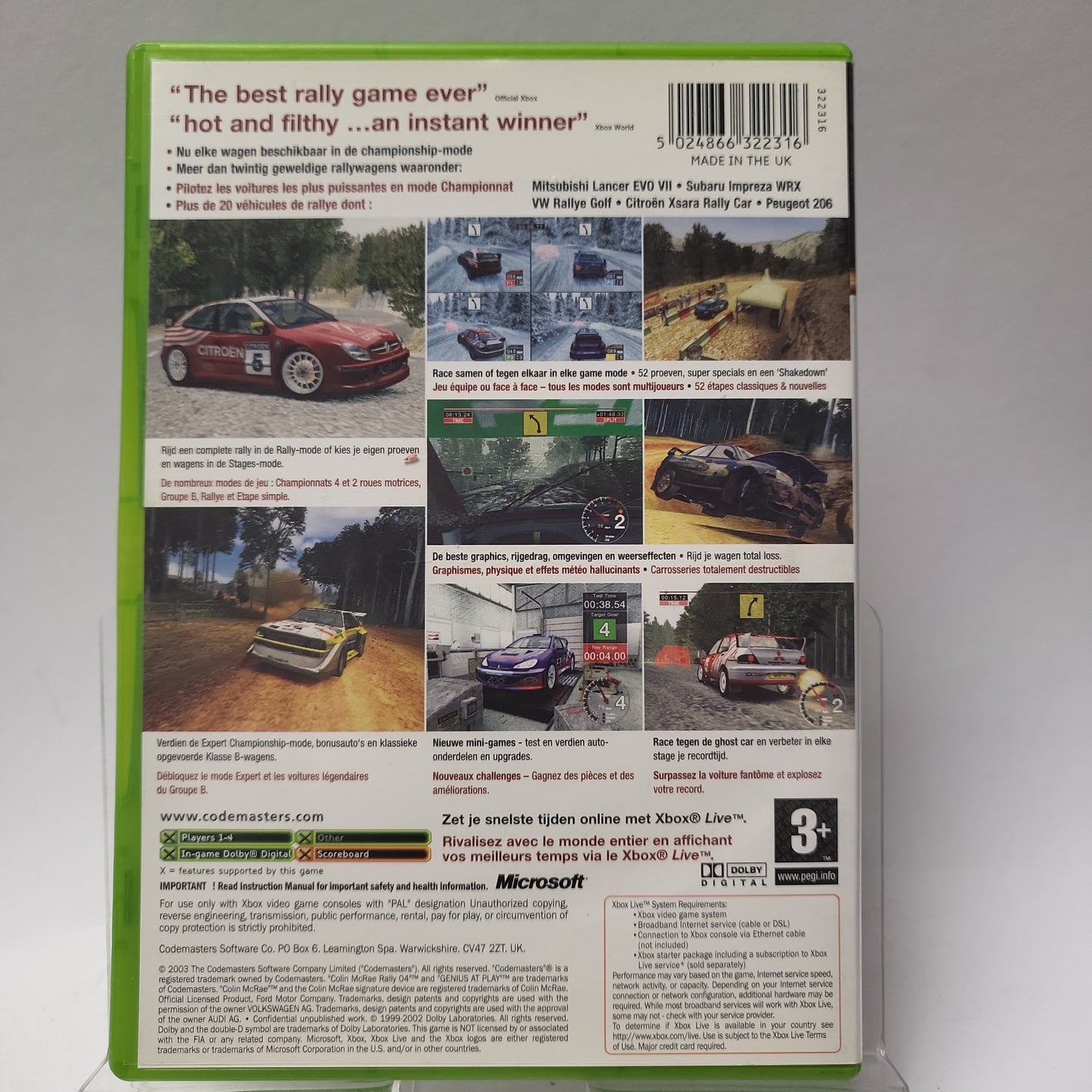 Colin McRae Rally 04 Xbox Original