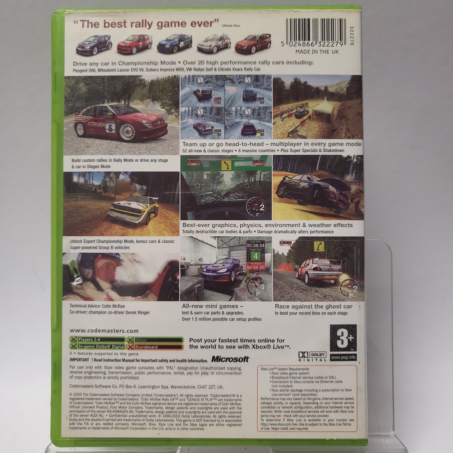 Colin McRae Rally 04 Xbox Original