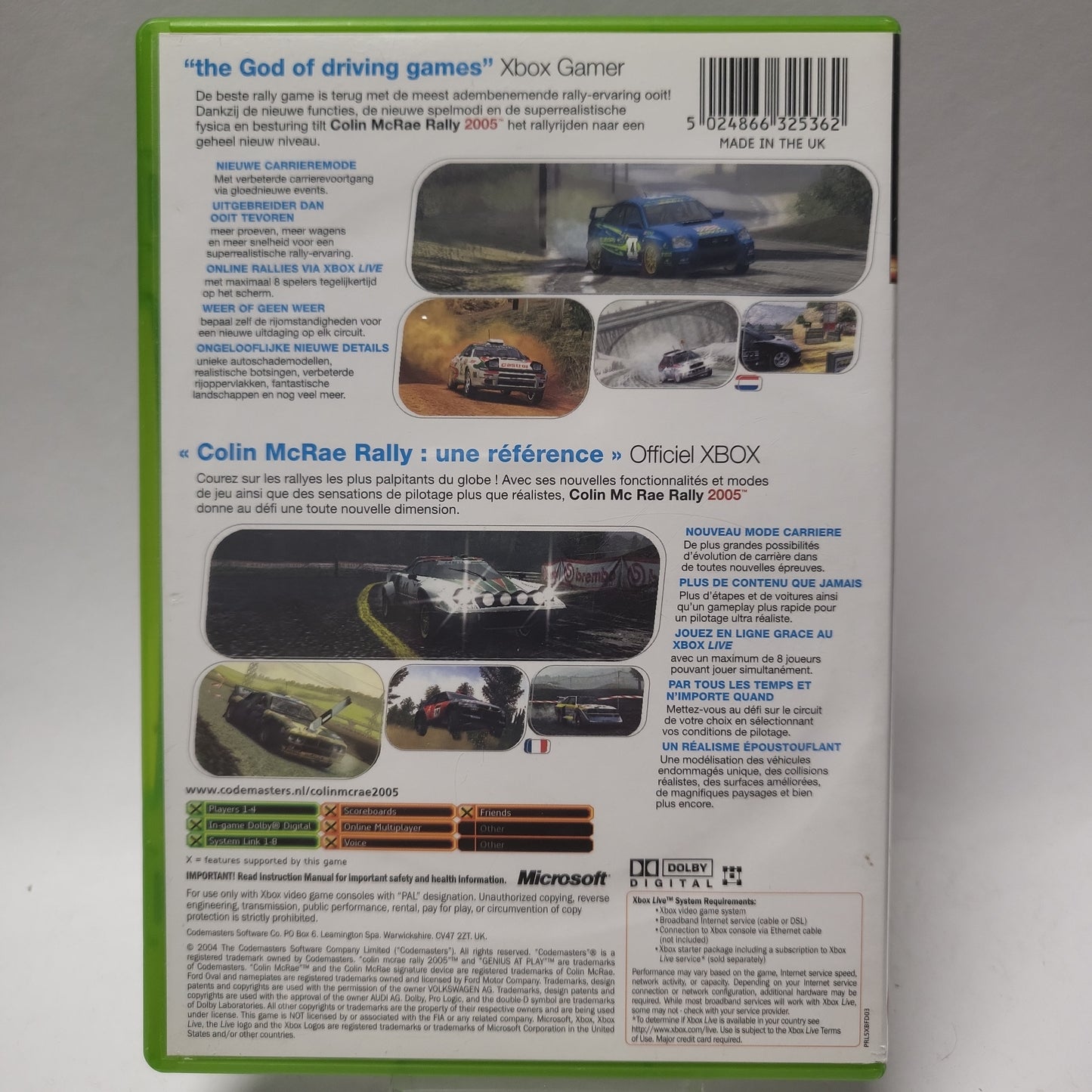 Colin McRae Rally 2005 (No Book) Xbox Original