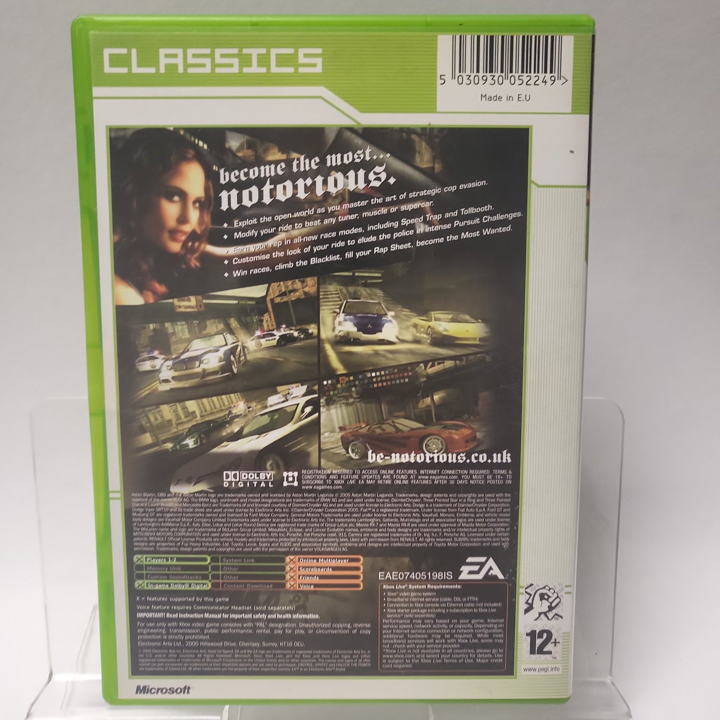 Need for Speed Most Wanted Classics Xbox Original