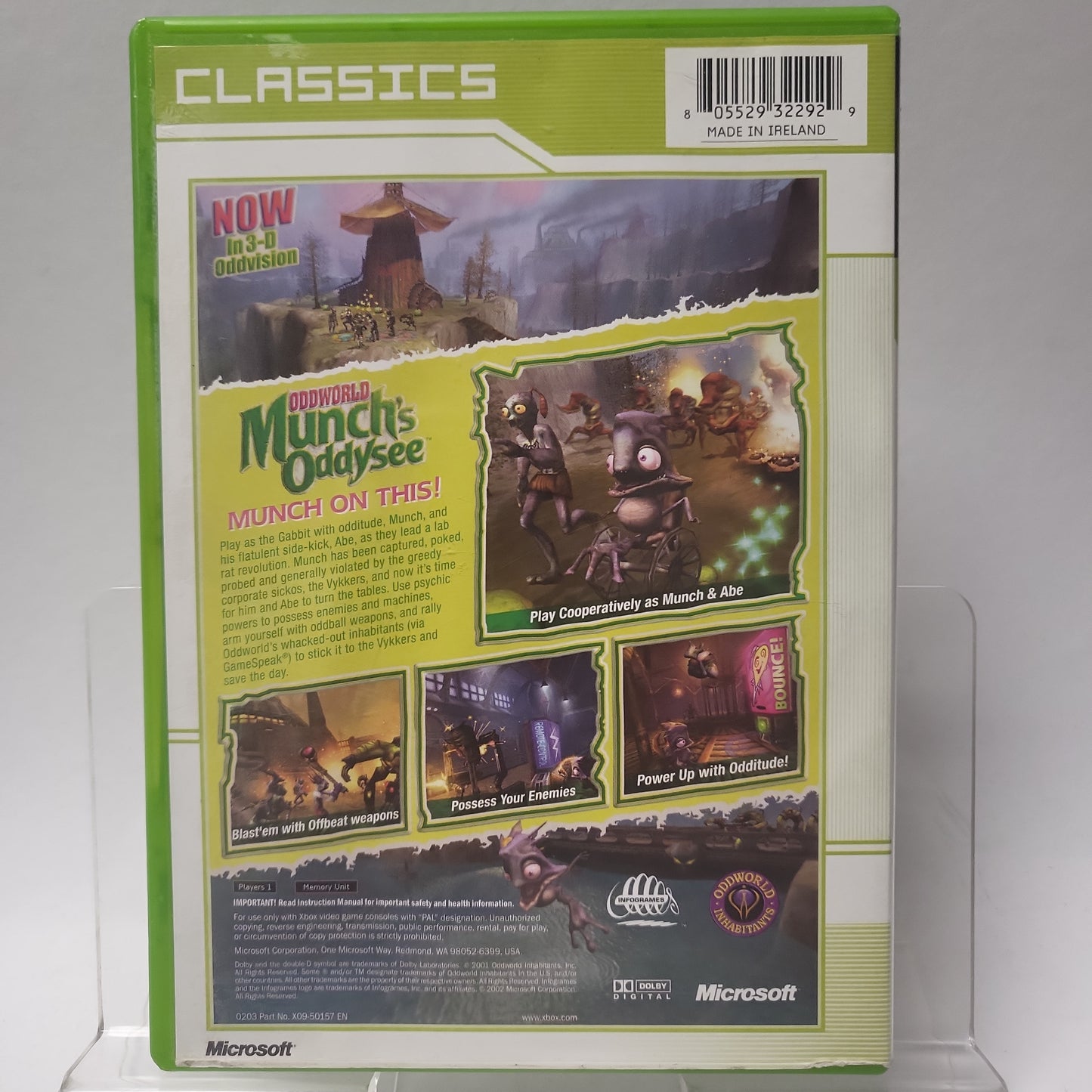 Oddworld Munch's Oddysee Classics Xbox Original