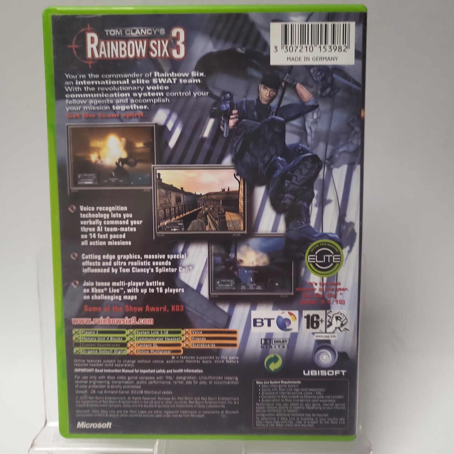 Tom Clancy's Rainbow Six 3 Xbox Original