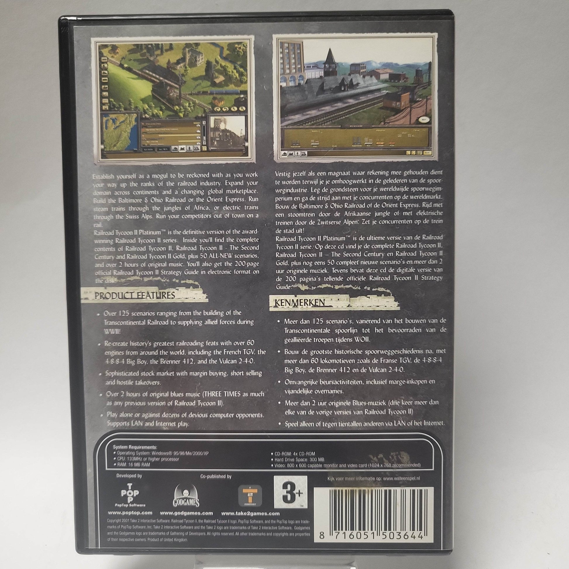 Railroad Tycoon II Platinum (No Book) PC - Feniks Gameshop