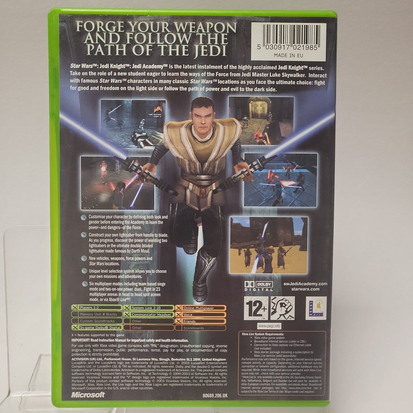 Star Wars Jedi Knight: Jedi Academy Xbox Original