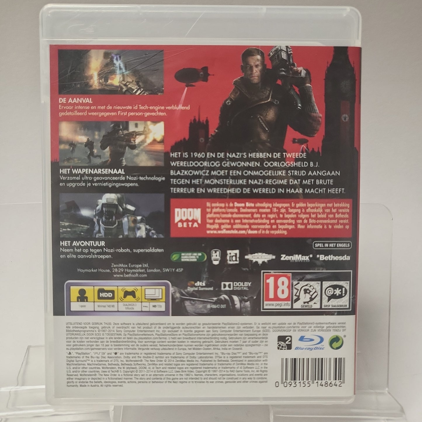 Wolfenstein the New Order Playstation 3