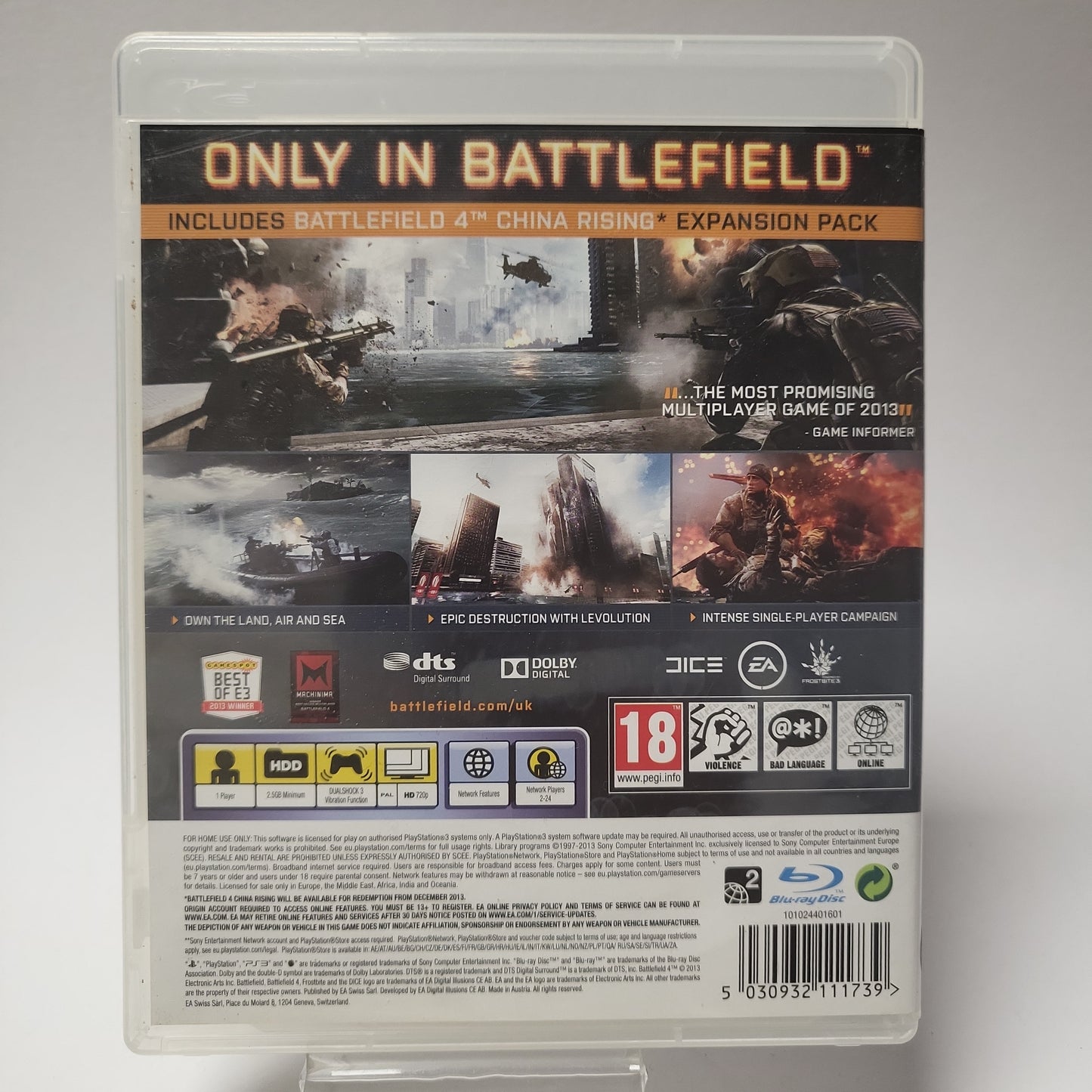 Battlefield 4 + Uitbreidingspakket (No Book) PlayStation 3