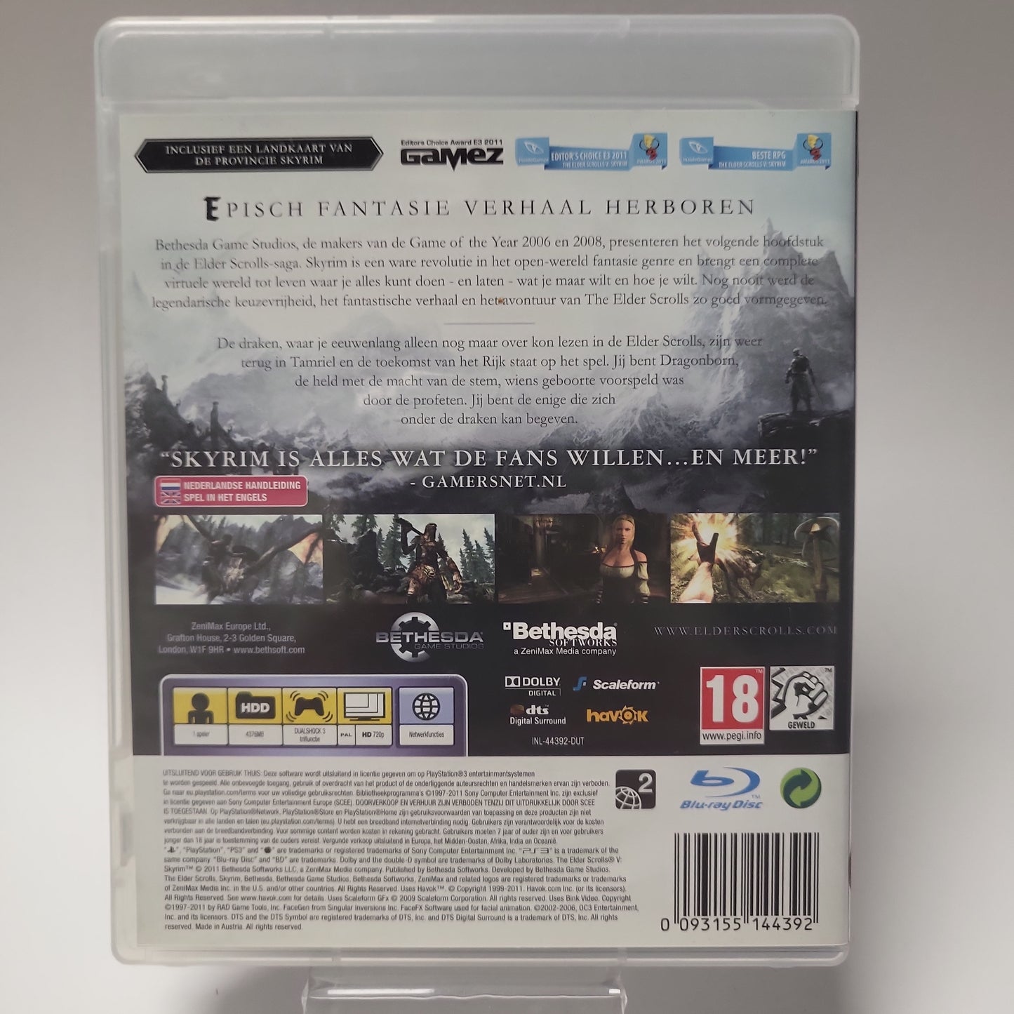 The Elder Scrolls V Skyrim (No Map, No Book) PlayStation 3