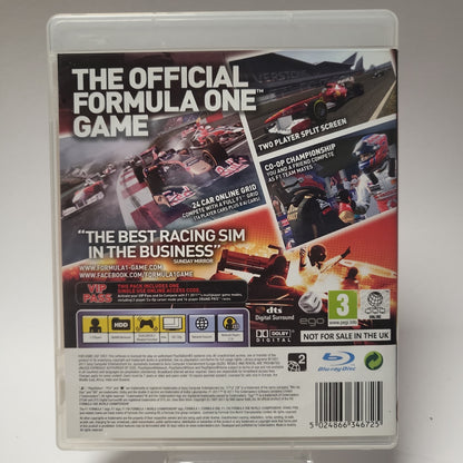 Formula 1 2011 (No Book) PlayStation 3