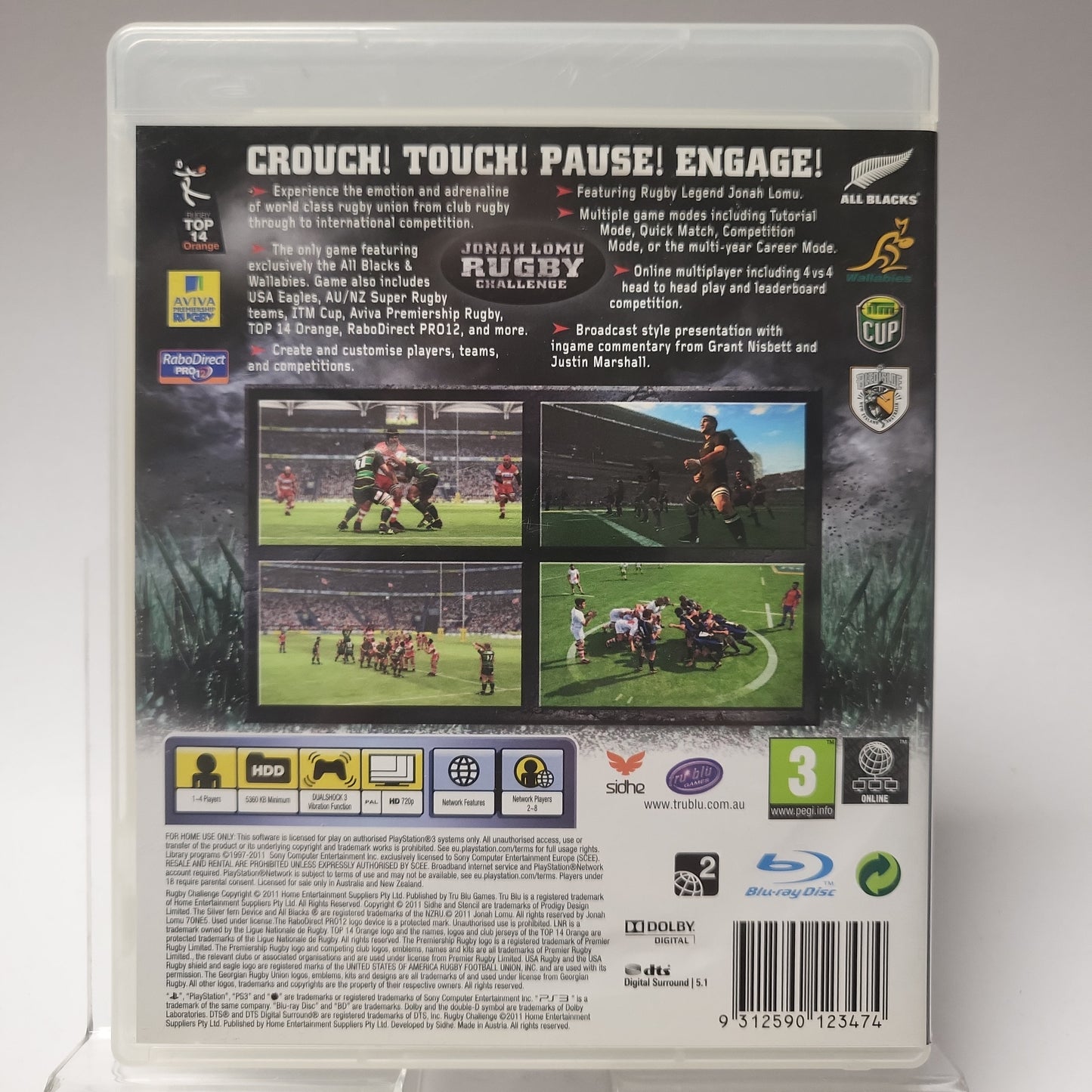 Jonah Lomu Rugby Challenge Playstation 3