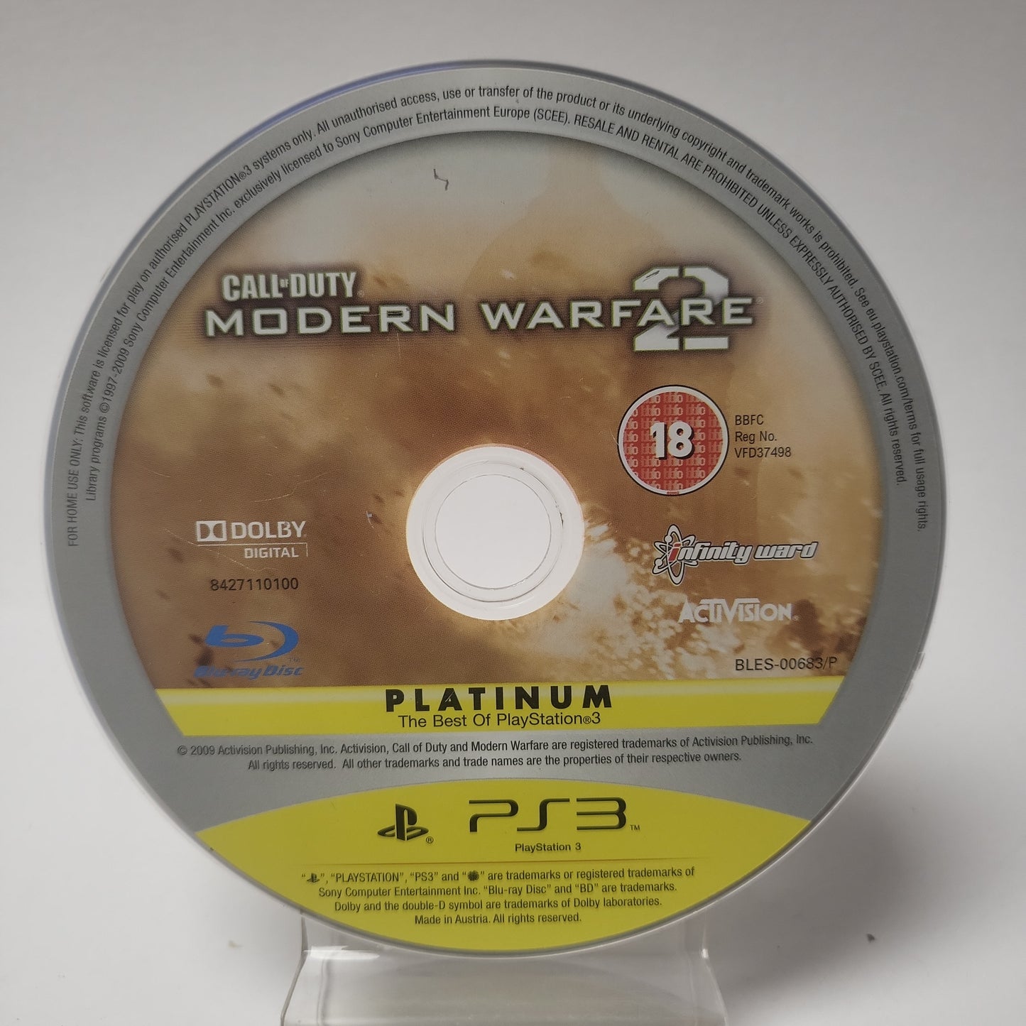 Call of Duty Modern Warfare 2 Platinum (Disc Only) PlayStation 3