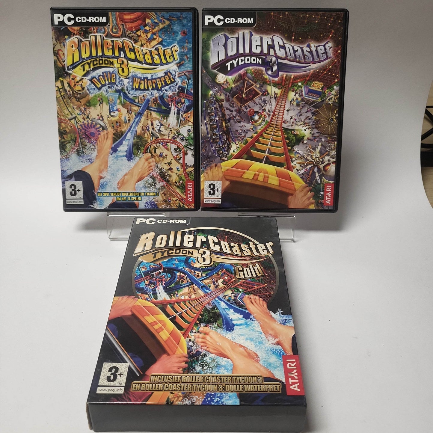 Rollercoaster Tycoon 3 Gold Dubble Pack PC - Feniks Gameshop