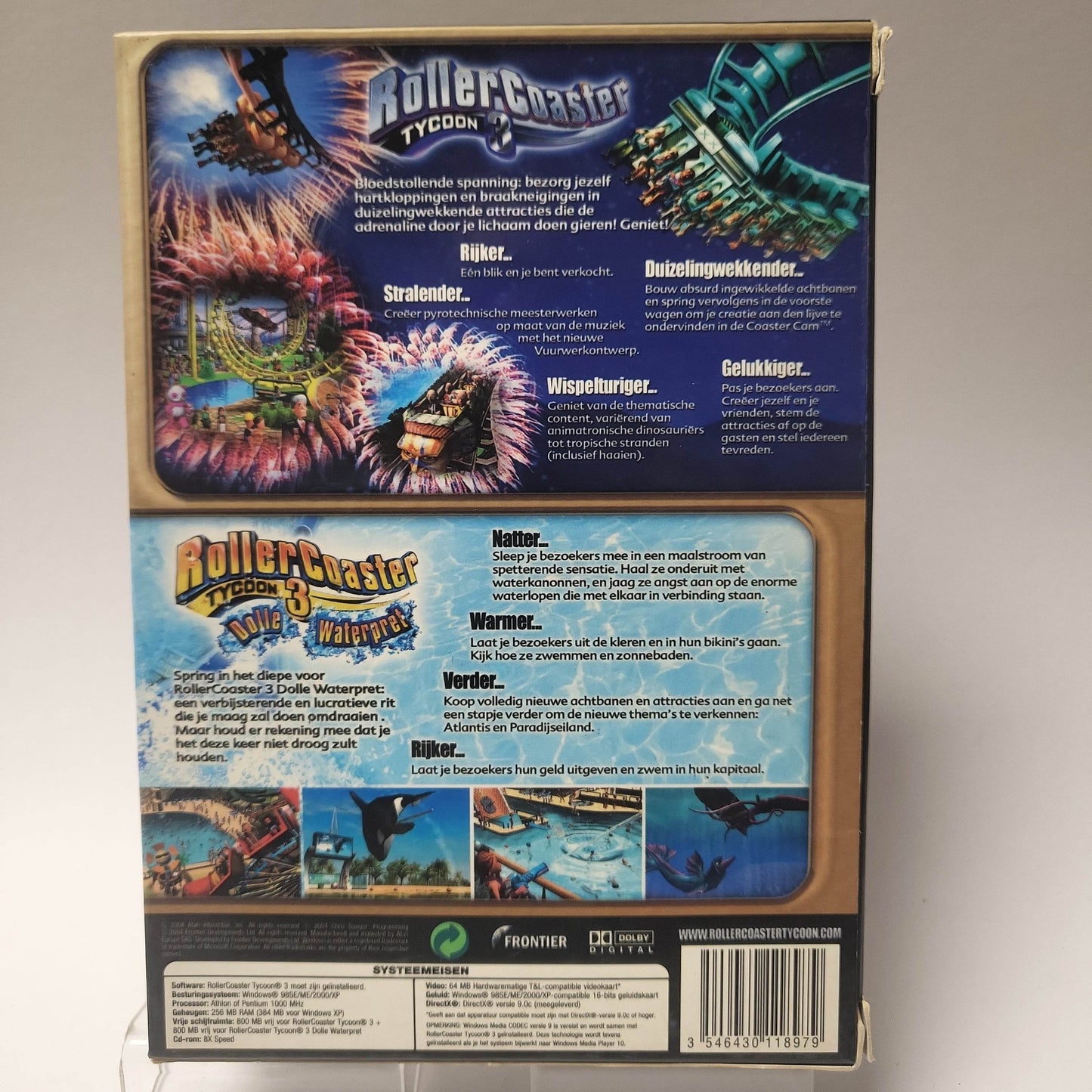 Rollercoaster Tycoon 3 Gold Dubble Pack PC - Feniks Gameshop