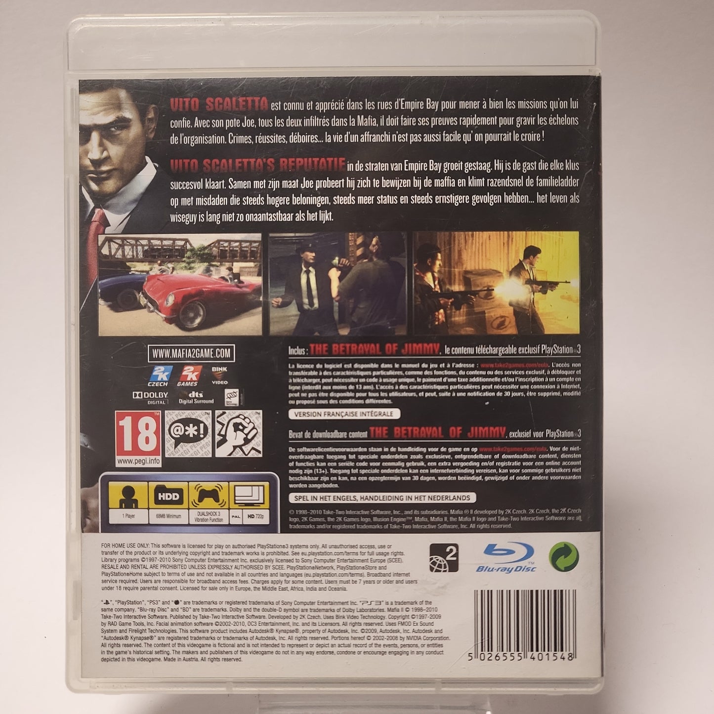 Mafia II (No Book, No Map) PlayStation 3