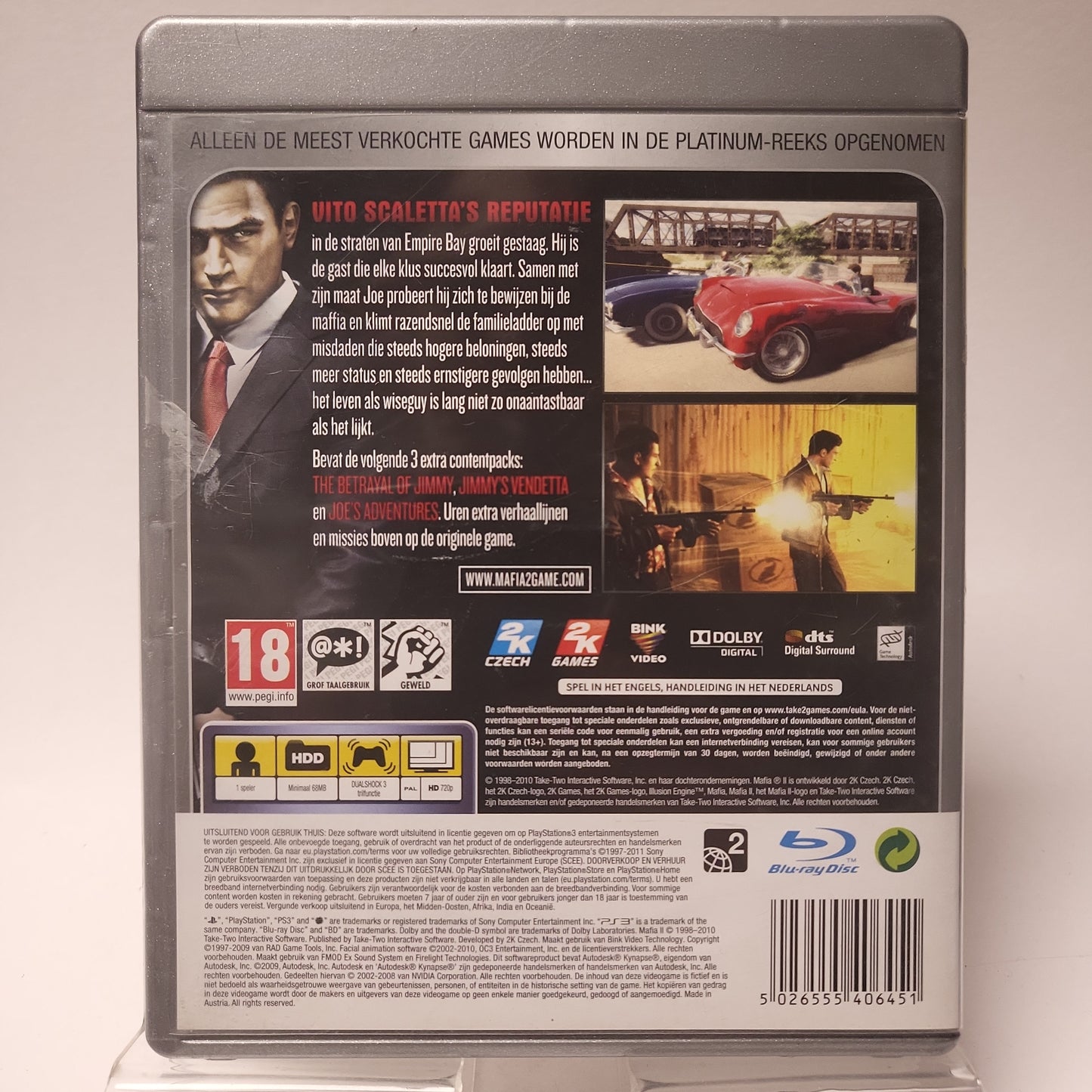 Mafia II Platinum (No Map) Playstation 3