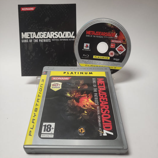 Metal Gear Solid Guns of Patriots Platinum PS3