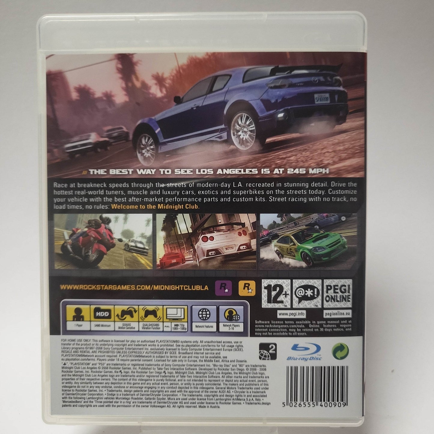 Midnight Club Los Angeles (No Book) PlayStation 3 - Feniks Gameshop