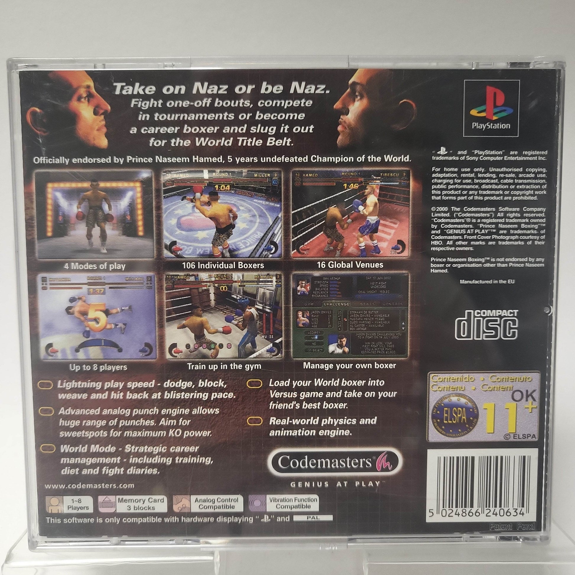 Prince Naseem Boxing Playstation 1 - Feniks Gameshop