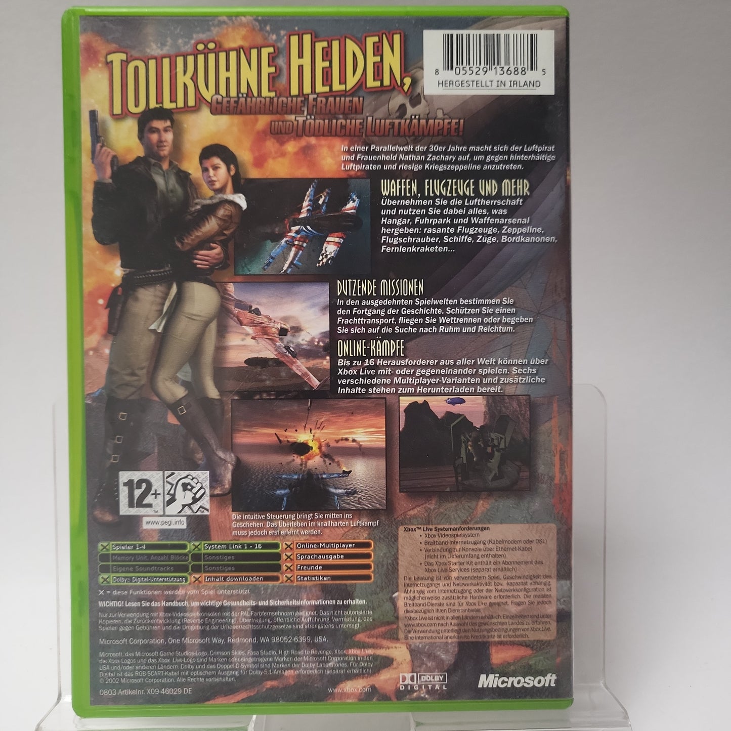 Crimson Skies High Road to Revenge Xbox Original