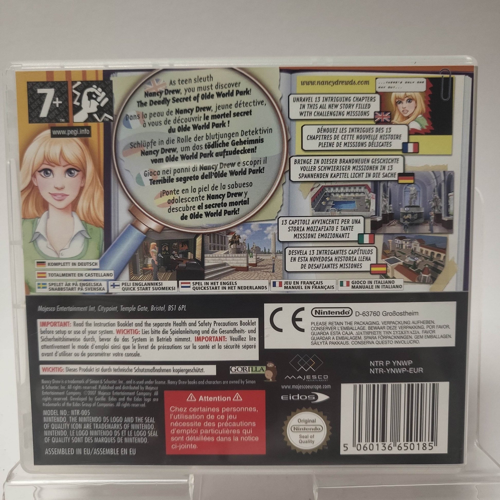 Nancy Drew the Deadly Secret of the Olde World Park DS - Feniks Gameshop