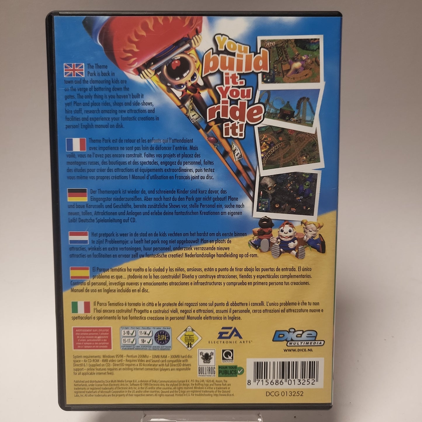 Theme Park World (No Book) PC