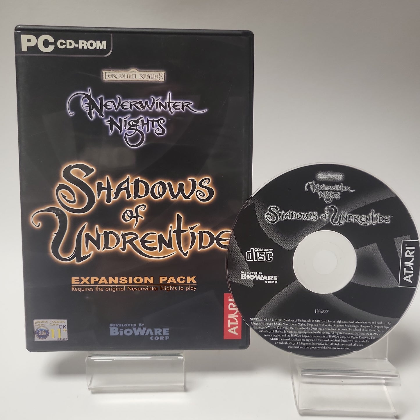 Shadows of Undrentide "Neverwinter Nights" (No Book) PC