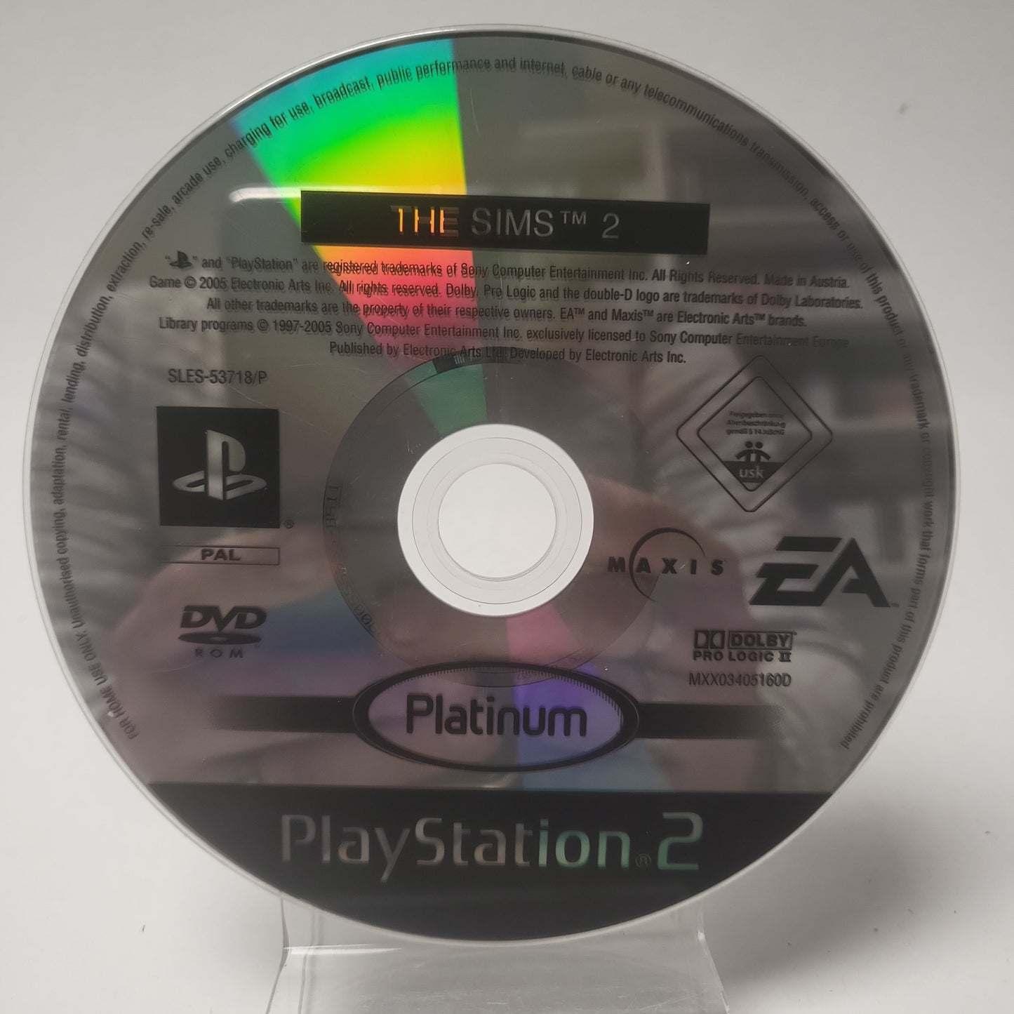 Sims 2 Platinum (Disc Only) PlayStation 2