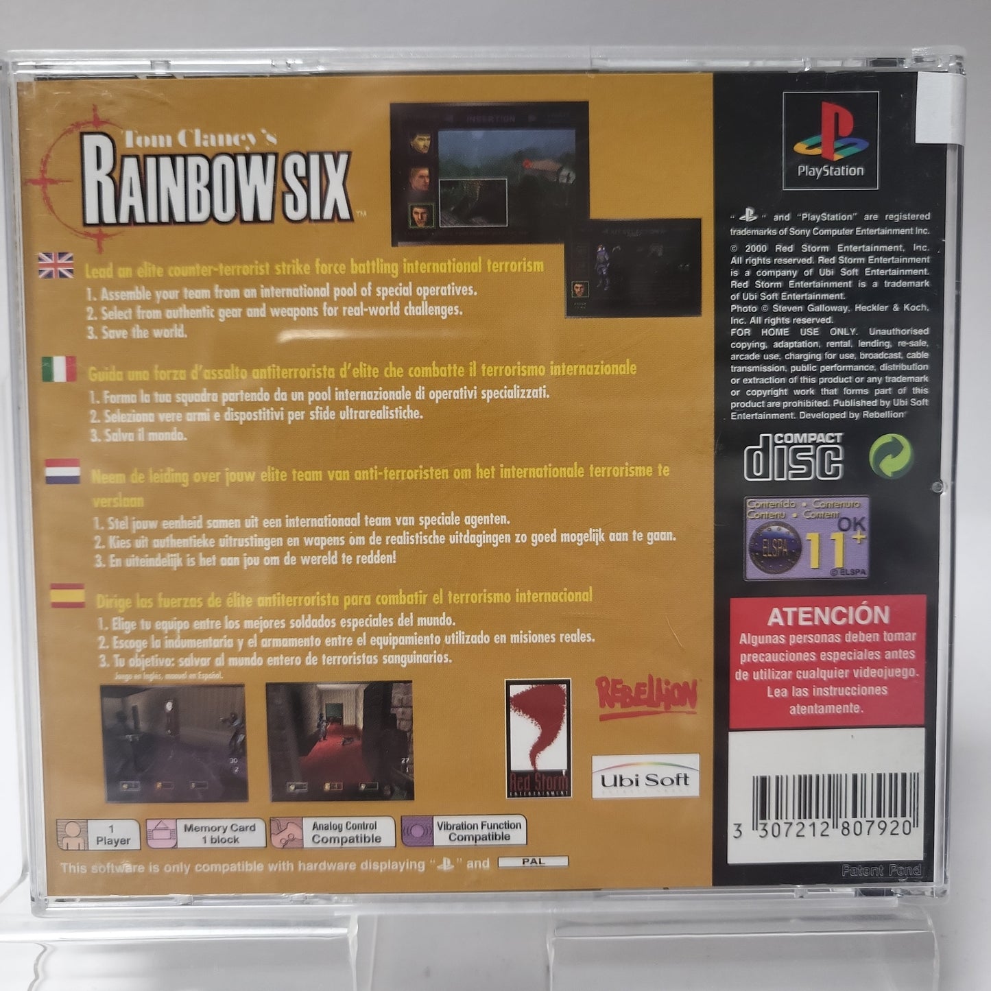 Tom Clancy's Rainbow Six Playstation 1