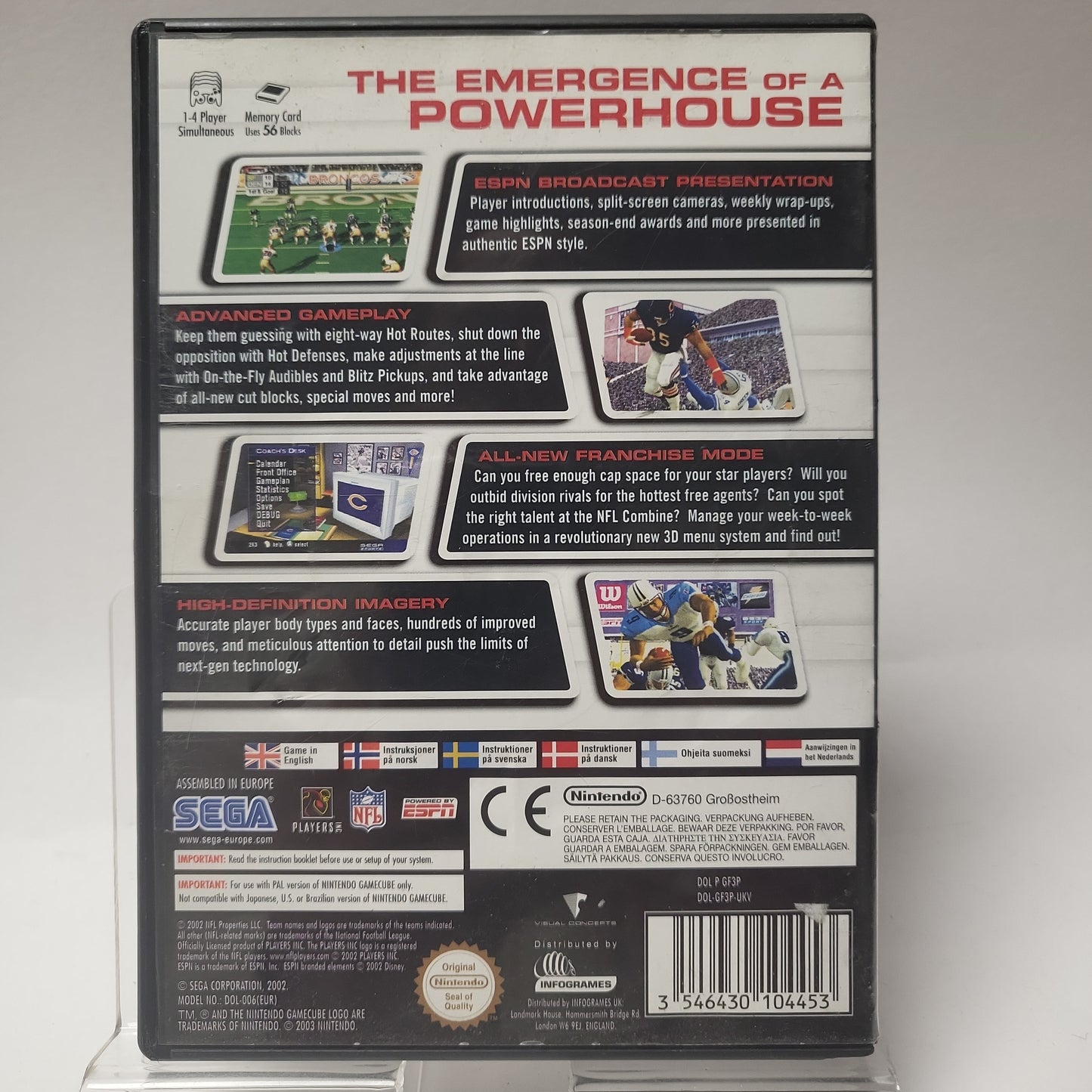 NFL 2K 3 Nintendo Gamecube