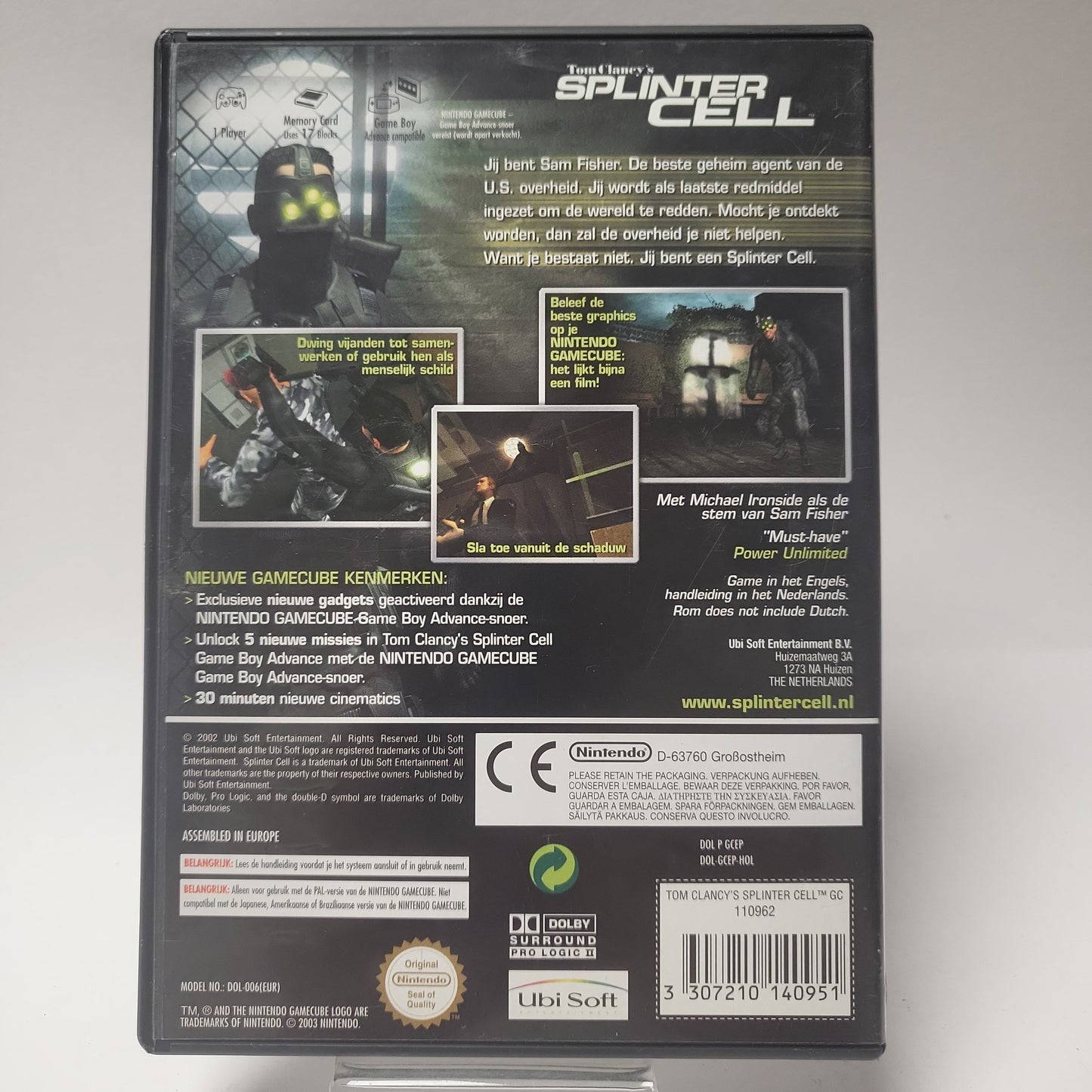 Tom Clancy's Splinter Cell (No Book) Nintendo Gamecube