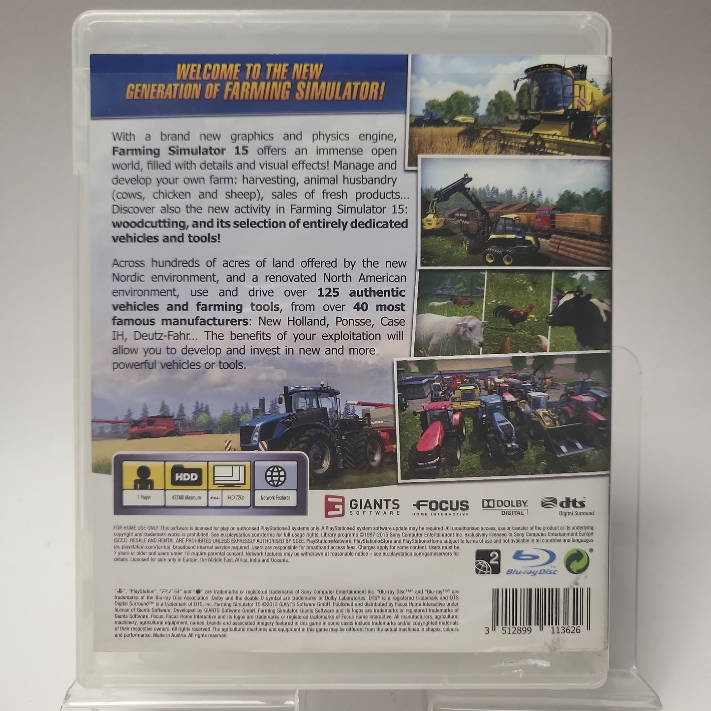 Farming Simulator 15 Playstation 3