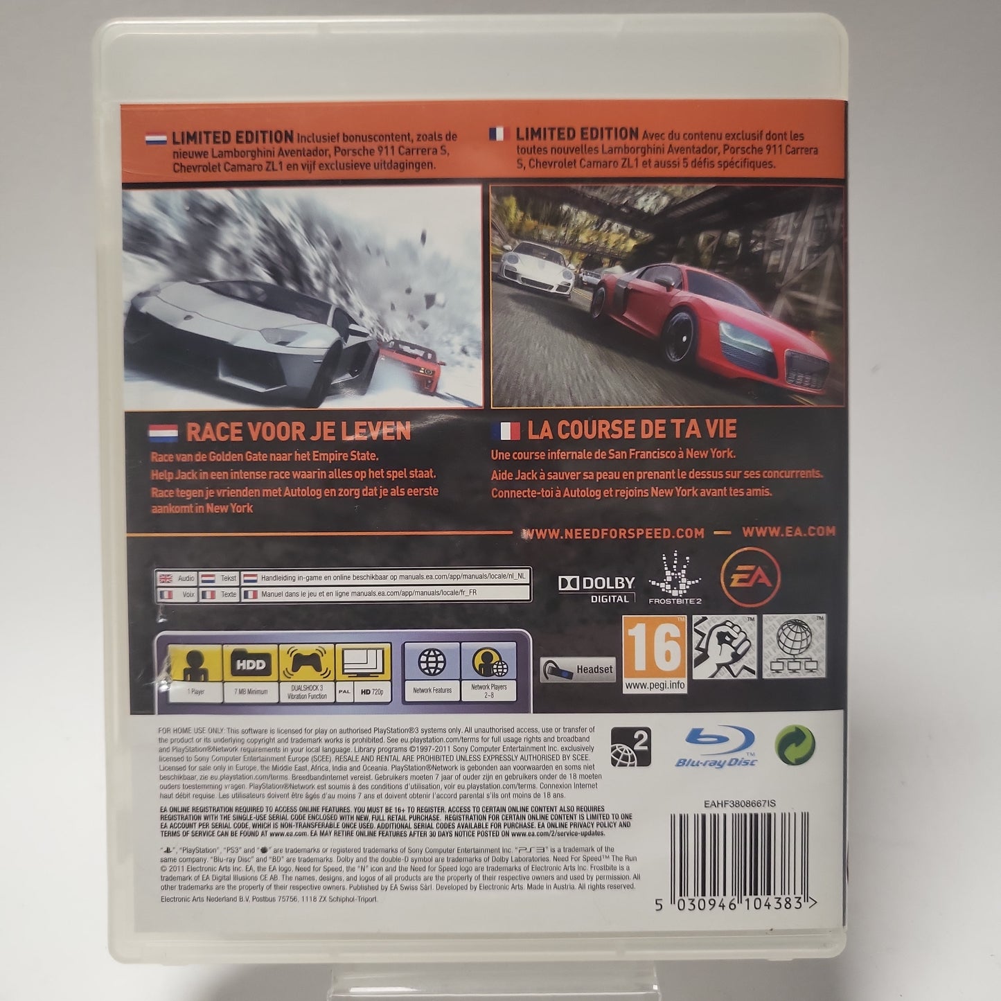 Need for Speed the Run Limited Edition (No Book) Playstation 3