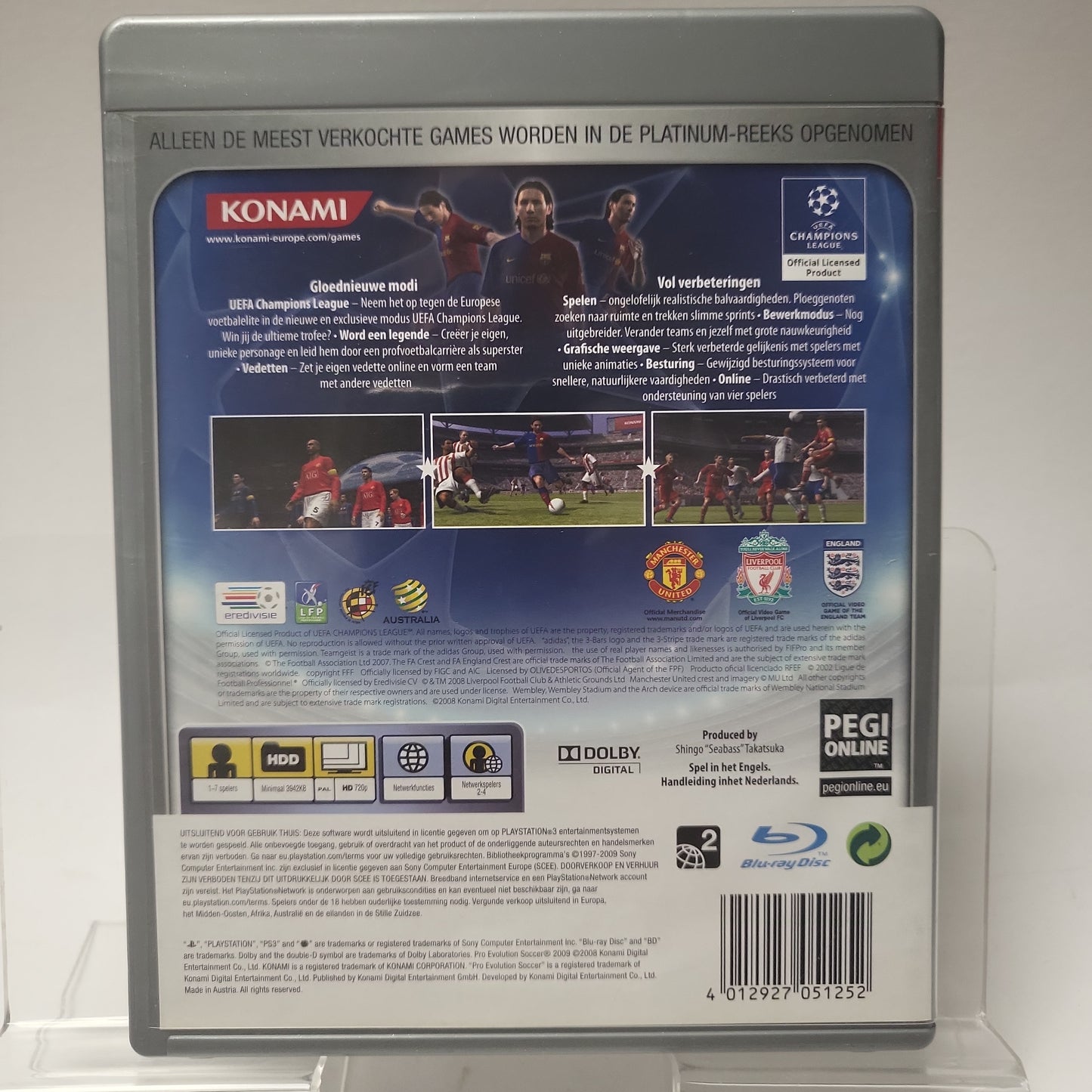 Pro Evolution Soccer 2009 Platinum Edition Playstation 3