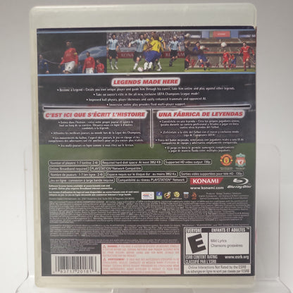 Pro Evolution Soccer 2009 Amerikanisches Cover Playstation 3