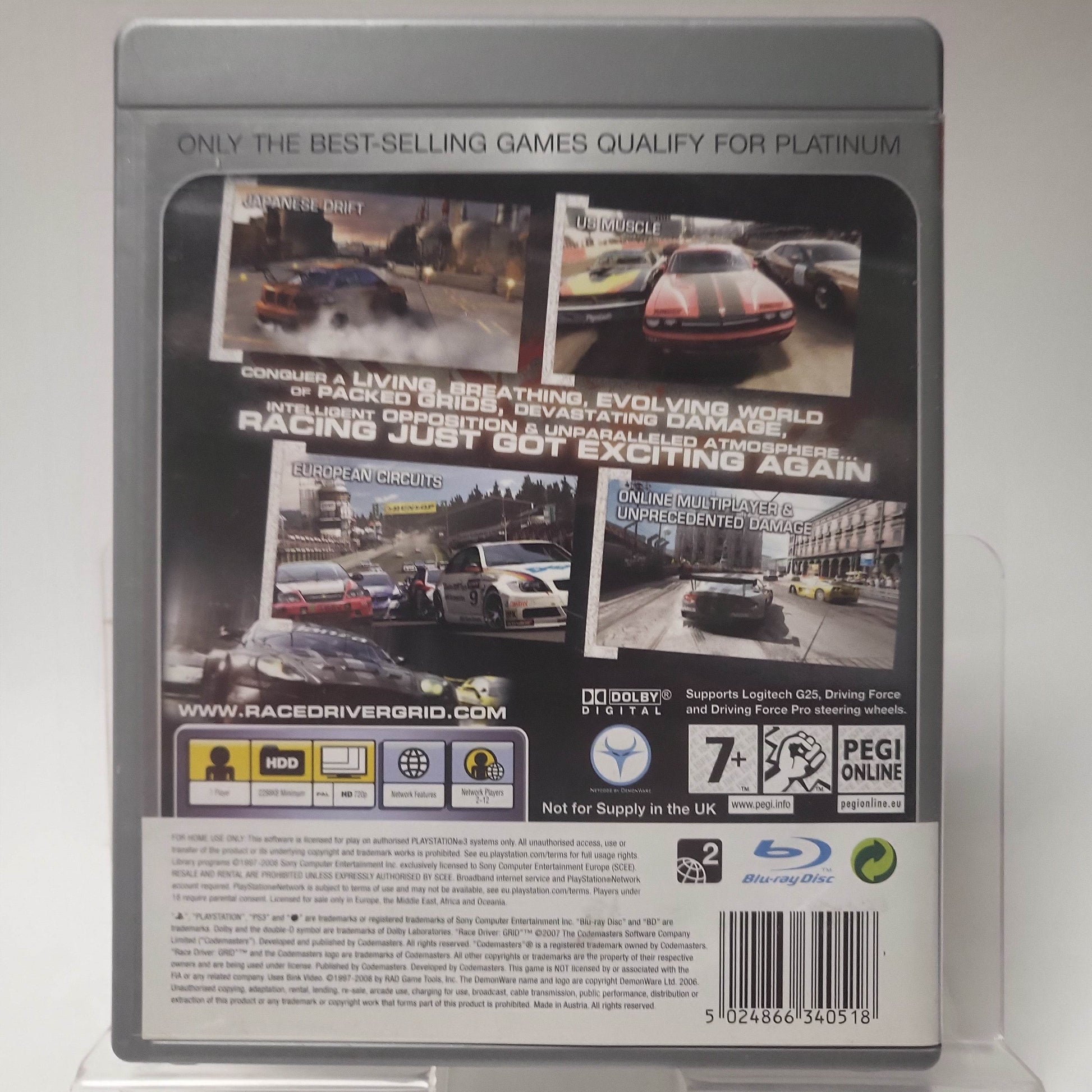 Racedriver Grid Platinum Playstation 3 - Feniks Gameshop