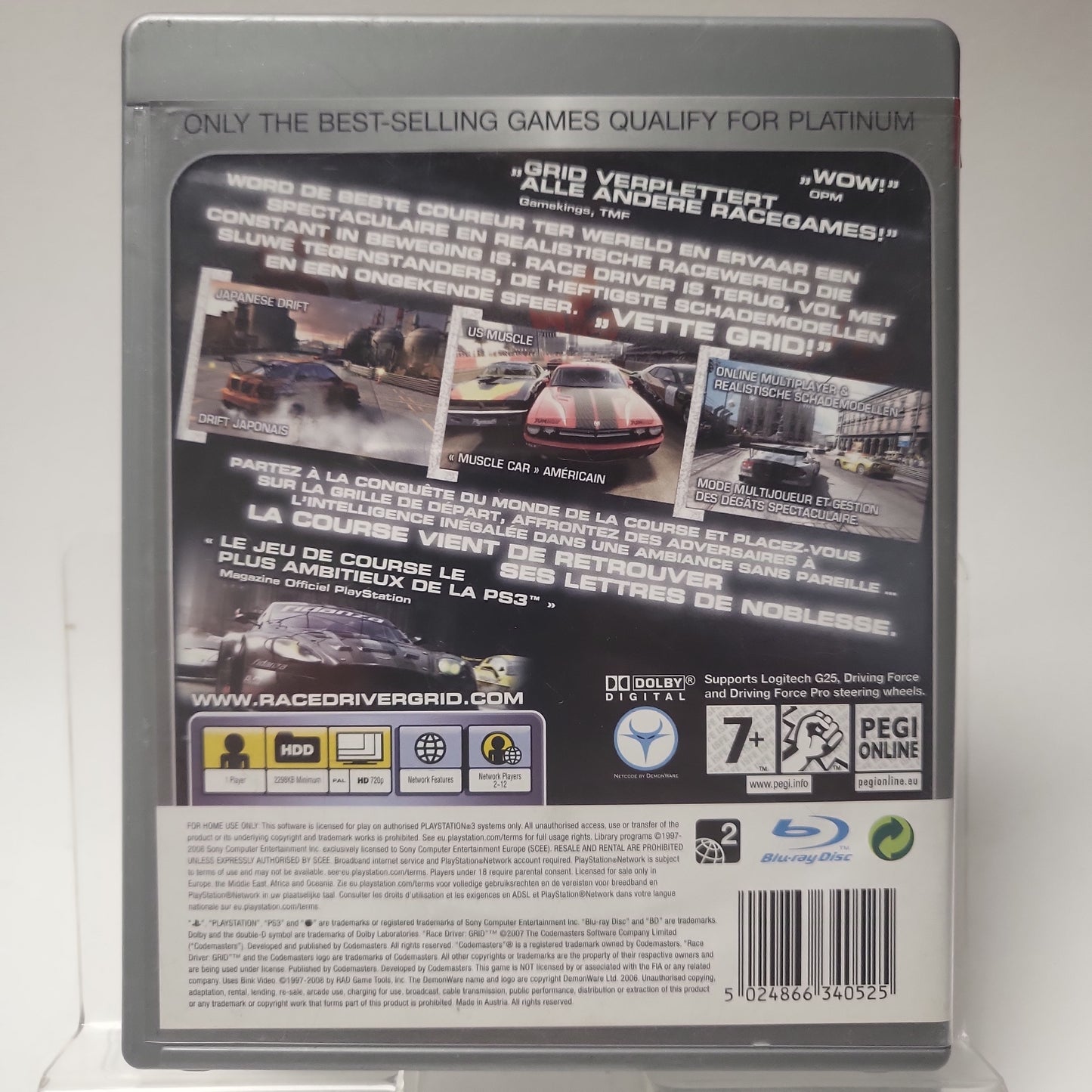 Racedriver Grid Platinum Edition Playstation 3