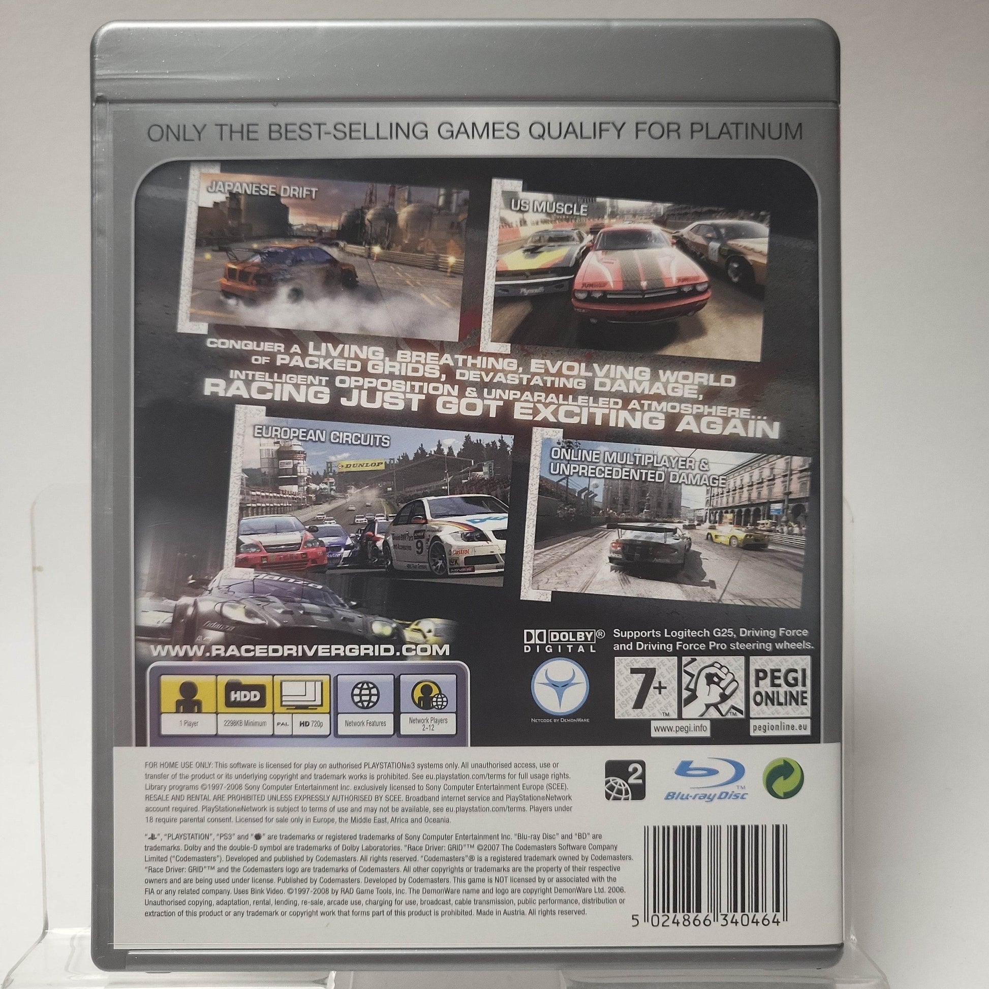 Racedriver Grid Platinum (No Book) Playstation 3 - Feniks Gameshop