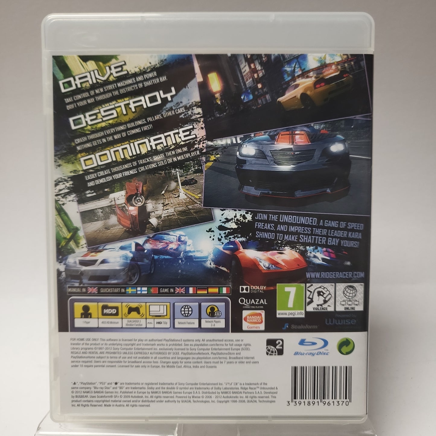 Ridge Racer Unbounded Limited Edition PS3