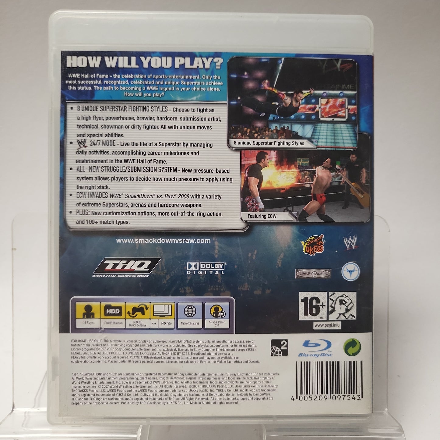 Smackdown vs Raw 2008 Playstation 3