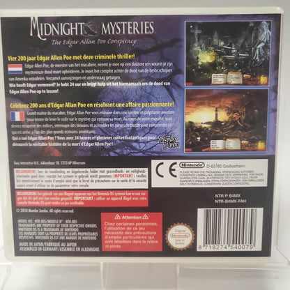 Midnight Mysteries the Edgar Allan Poe Conspiracy DS - Feniks Gameshop