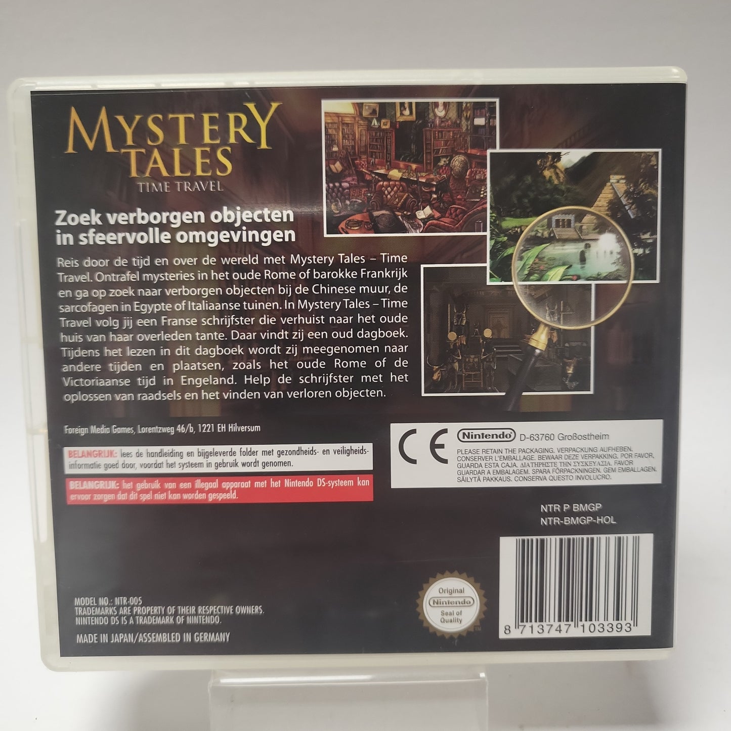 Mystery Tales Time Travel (No Book) Nintendo DS