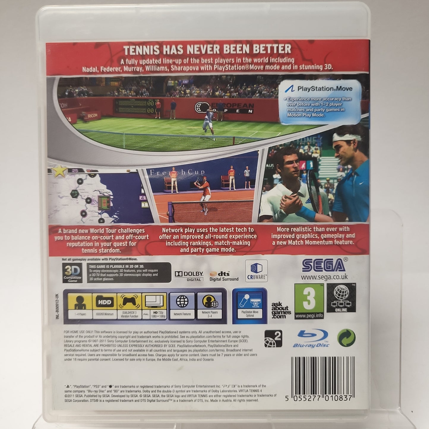 Virtua Tennis 4 Playstation 3